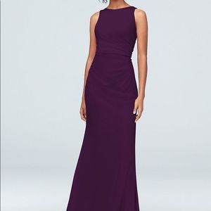 David’s Bridal Plum Bridesmaid Dress